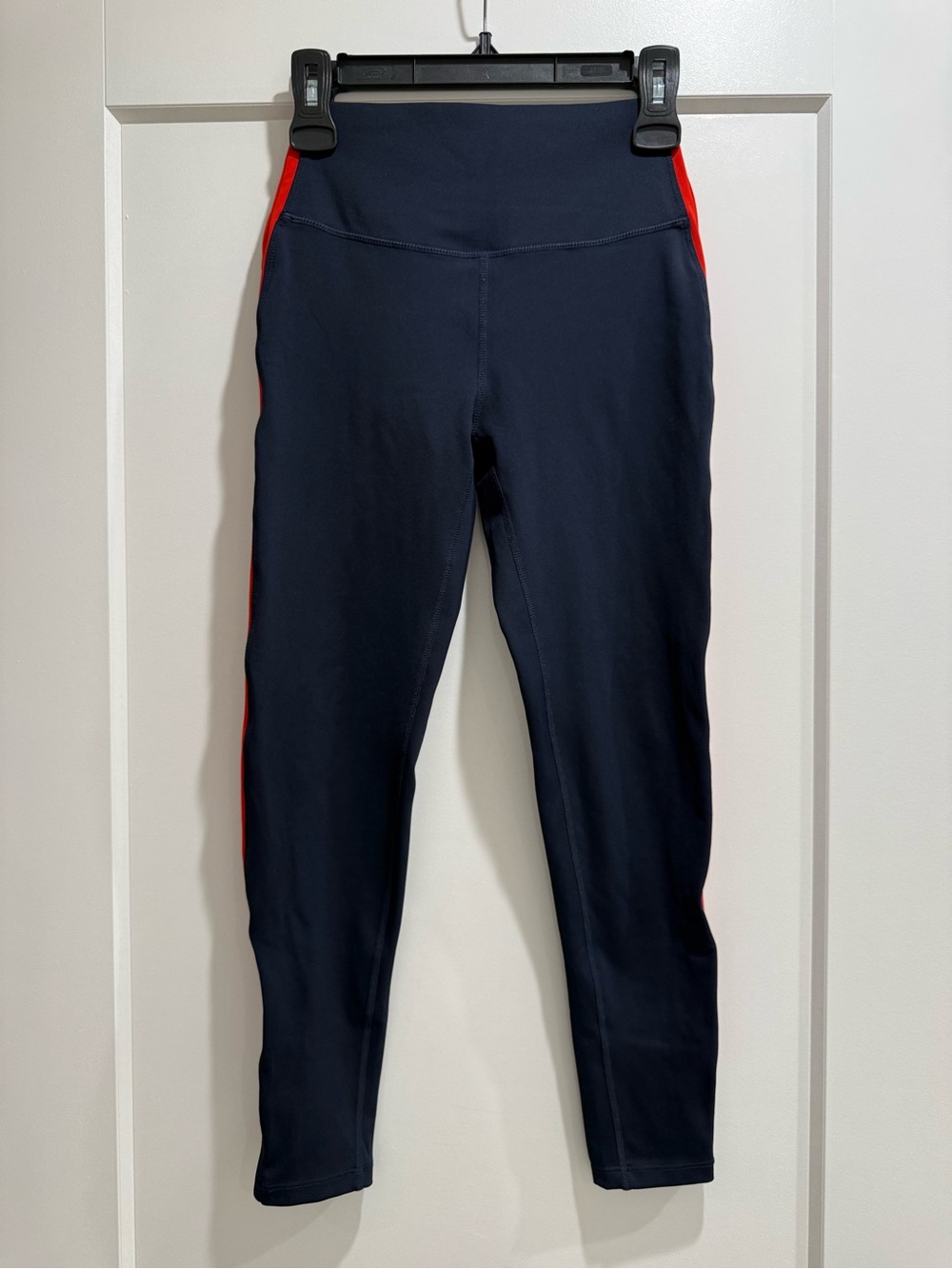 Splits59 Navy Performance Leggings with Contrast Logo Size Medium